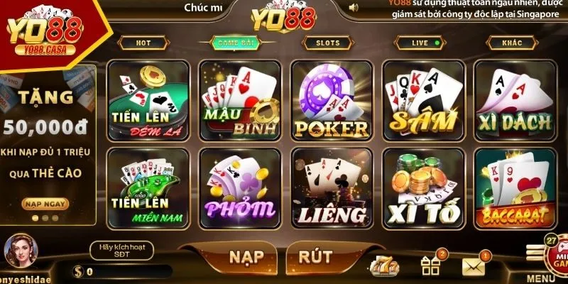 Sảnh Game Bài đổi thưởng